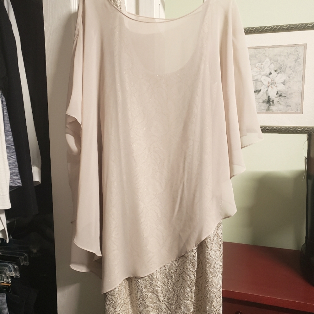 sheath dress with coverup